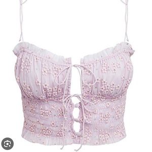 For Love & Lemons x Victoria’s Secret Ditzy Shimmer Floral Tank
